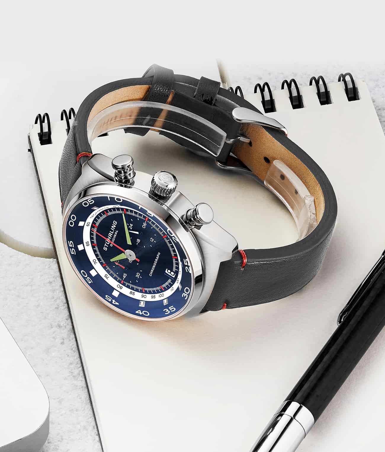 Stührling Roadster Chronograph With Tachymeter 44mm Watch - Image 9