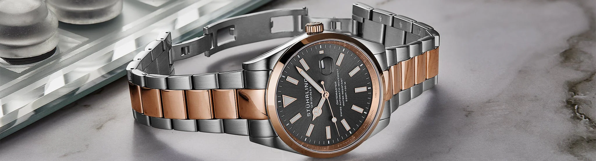 Stührling Datemaster Heritage Automatic 1025 Men’s 42mm - Image 14