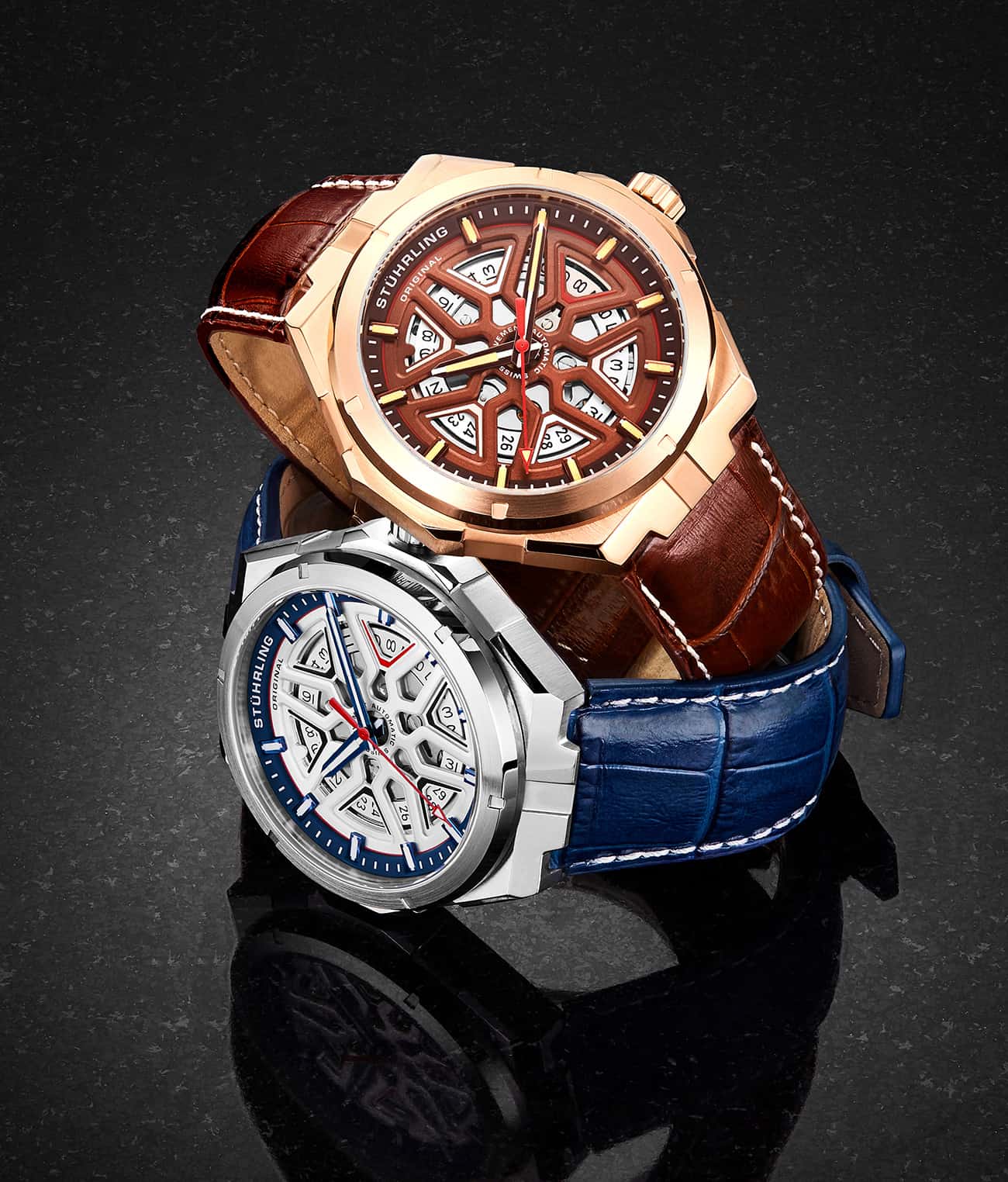 Stührling Automatic Dual Time Anatol, Swiss Automatic Gio and Stürhling Signature Pen - Image 20