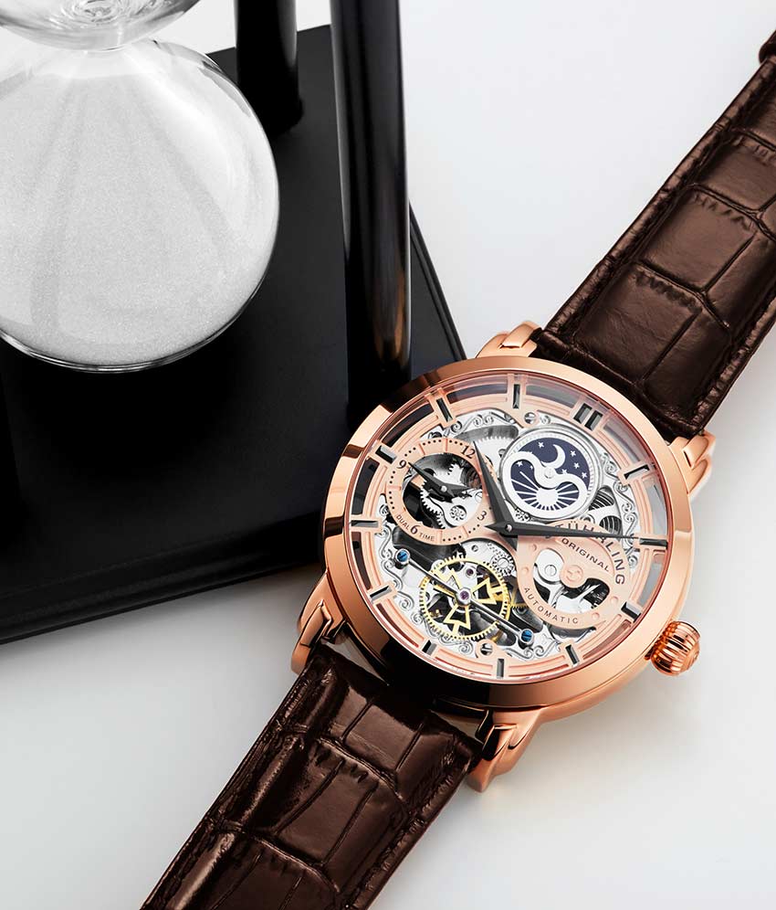 Stührling Automatic Dual Time Anatol, Swiss Automatic Sion and Stürhling Signature Pen - Image 11