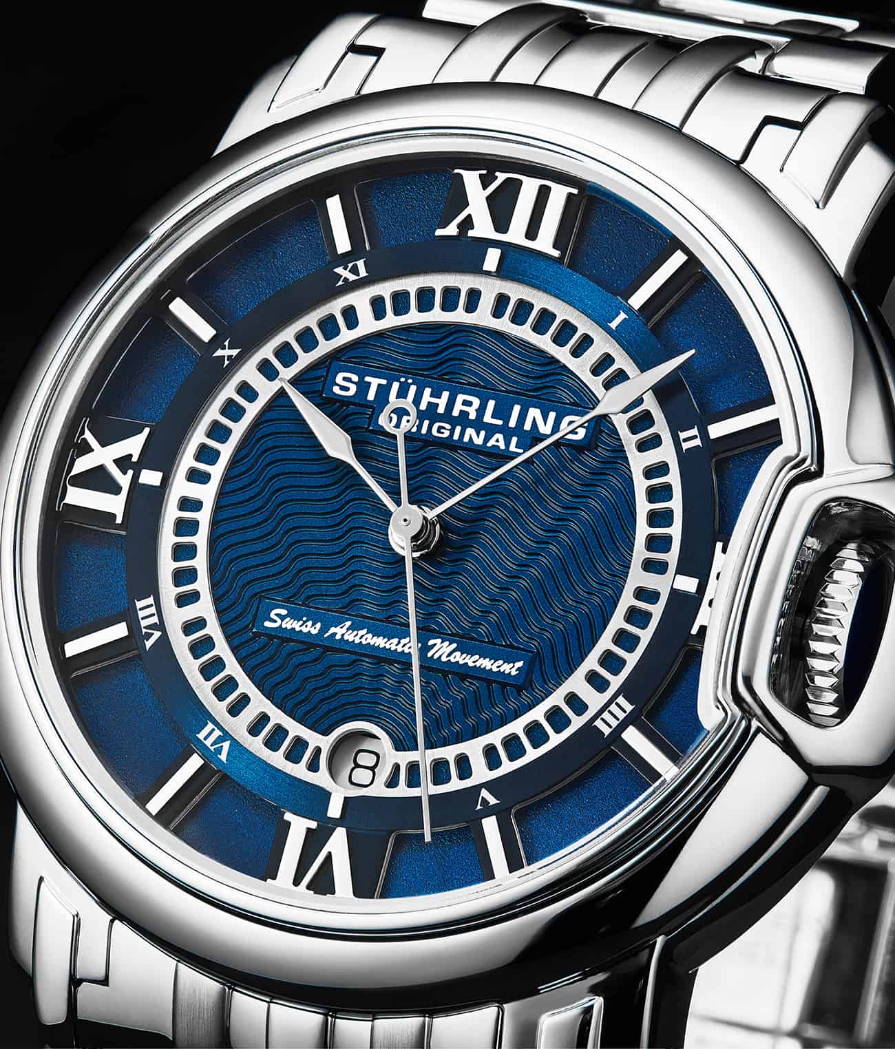 Stührling Automatic Dual Time Anatol, Swiss Automatic Sion and Stürhling Signature Pen - Image 14