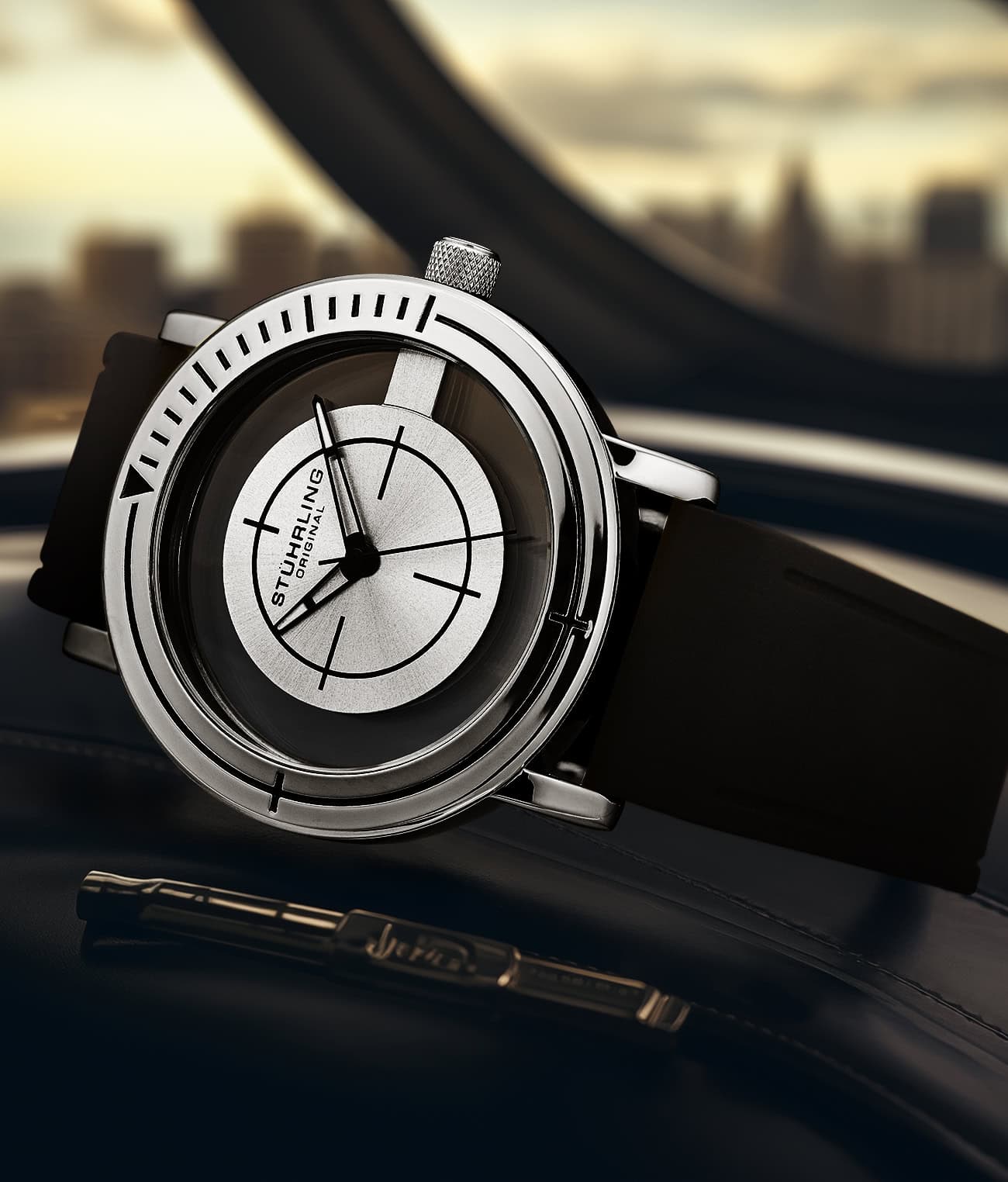 Stührling Sniper 3915 Quartz 42mm Classic Aviator - Image 19