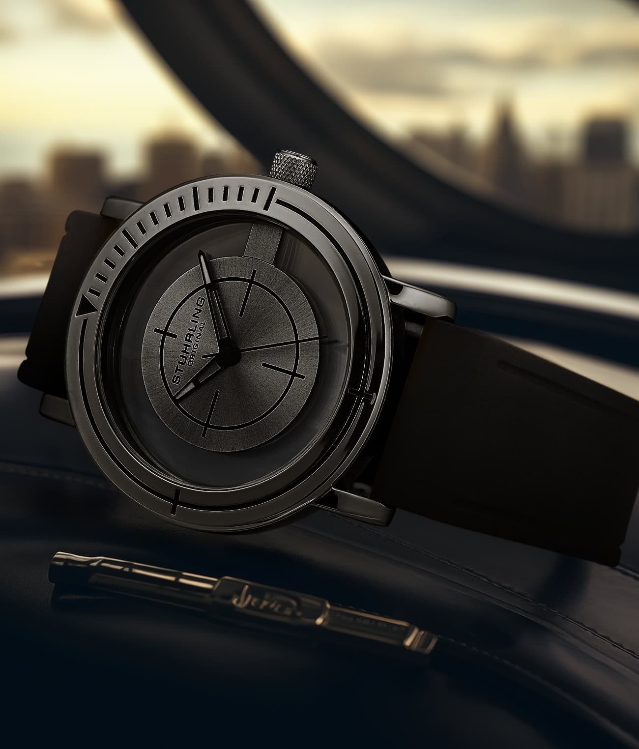Stührling Sniper 3915 Quartz 42mm Classic Aviator - Image 9