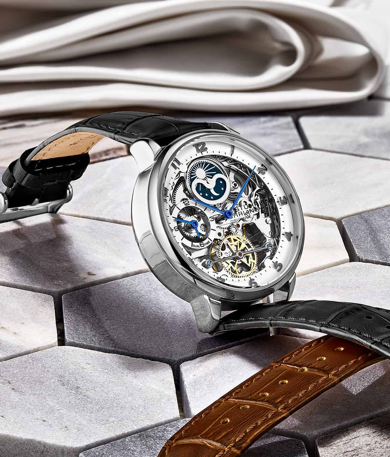 Stührling Precision Masterpiece 3925 Automatic Skeleton 40mm - Image 13