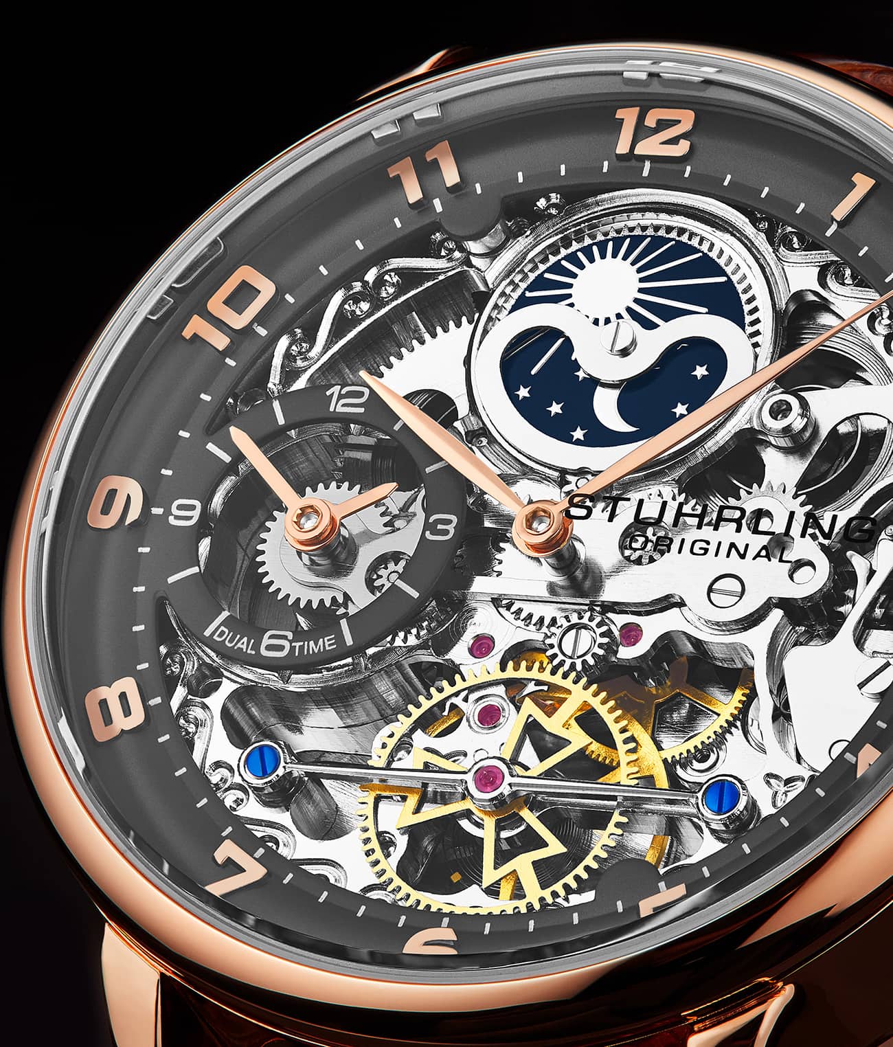 Stührling Precision Masterpiece 3925 Automatic Skeleton 40mm - Image 19