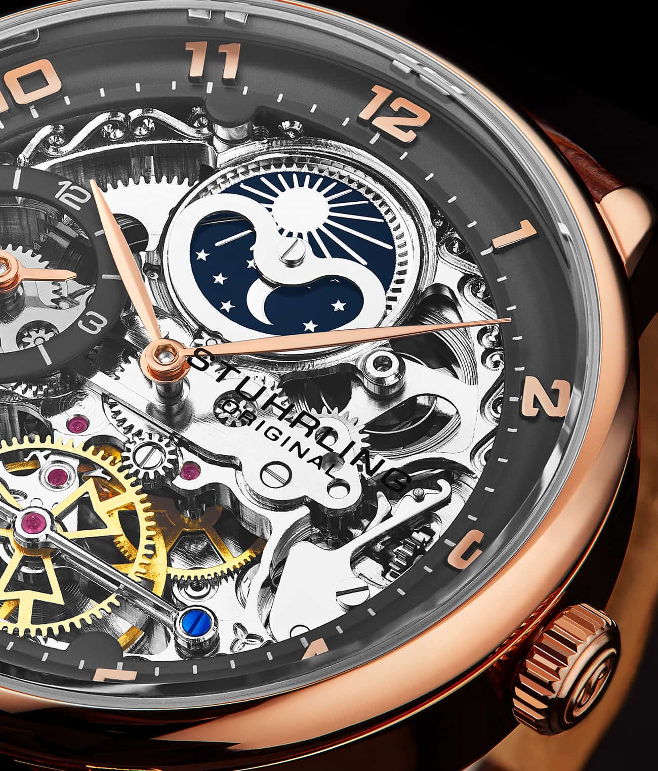 Stührling Precision Masterpiece 3925 Automatic Skeleton 40mm - Image 23