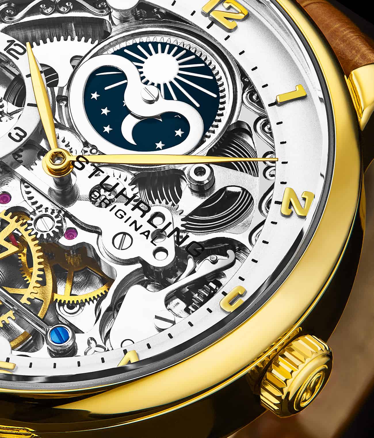Stührling Precision Masterpiece 3925 Automatic Skeleton 40mm - Image 6