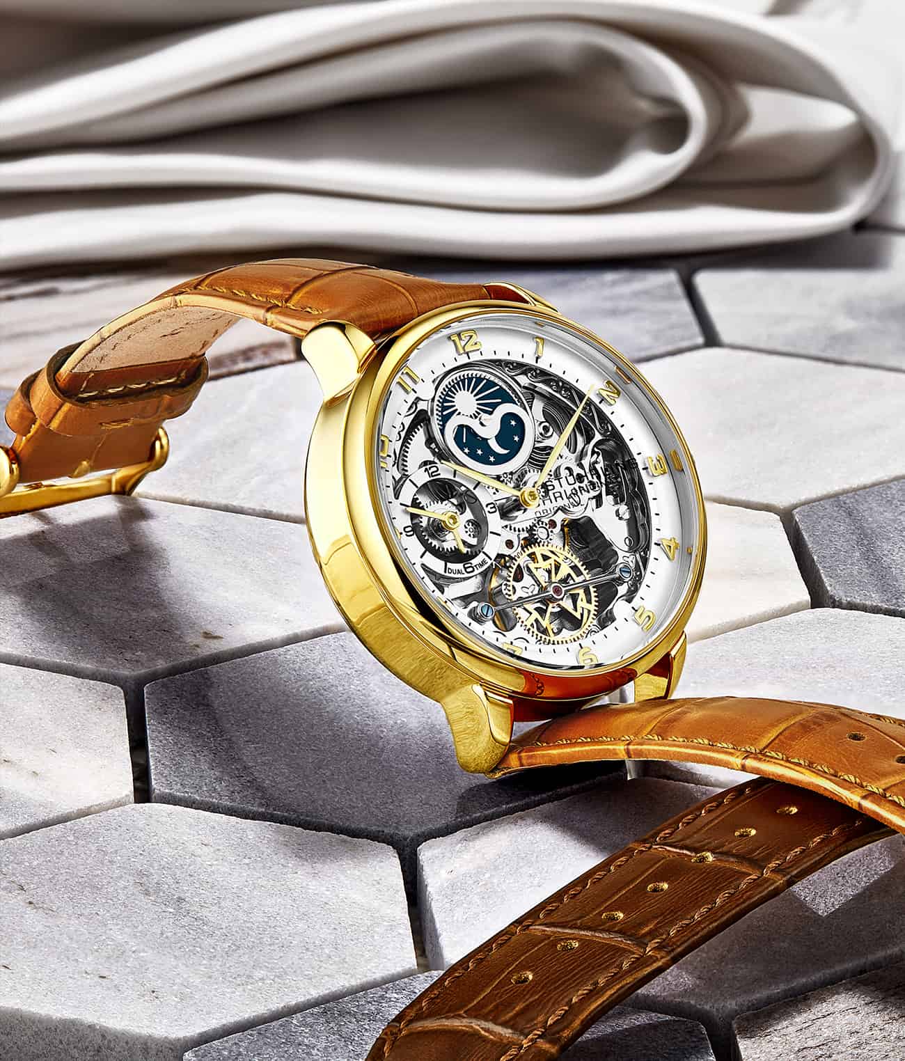 Stührling Precision Masterpiece 3925 Automatic Skeleton 40mm - Image 8