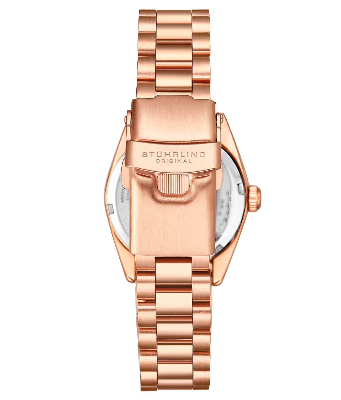 Stührling Lineage 3936.4 Quartz 31mm Fashion with Lily Polished Bangle, Sofia Frosted Bangle and Studs - Image 3