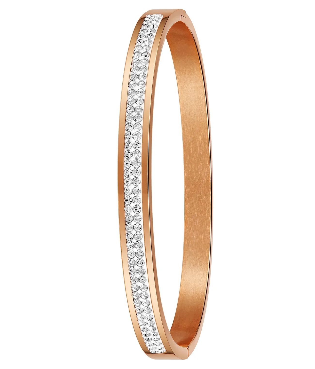 Stührling Lineage 3936.4 Quartz 31mm Fashion with Lily Polished Bangle, Sofia Frosted Bangle and Studs - Image 6