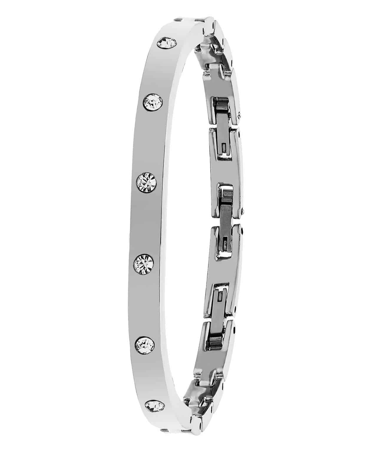 Stührling Winchester 3941.2 Automatic 38mm Skeleton with Sofia Frosted Bangle, Lily Polished Bangle and Studs - Image 8