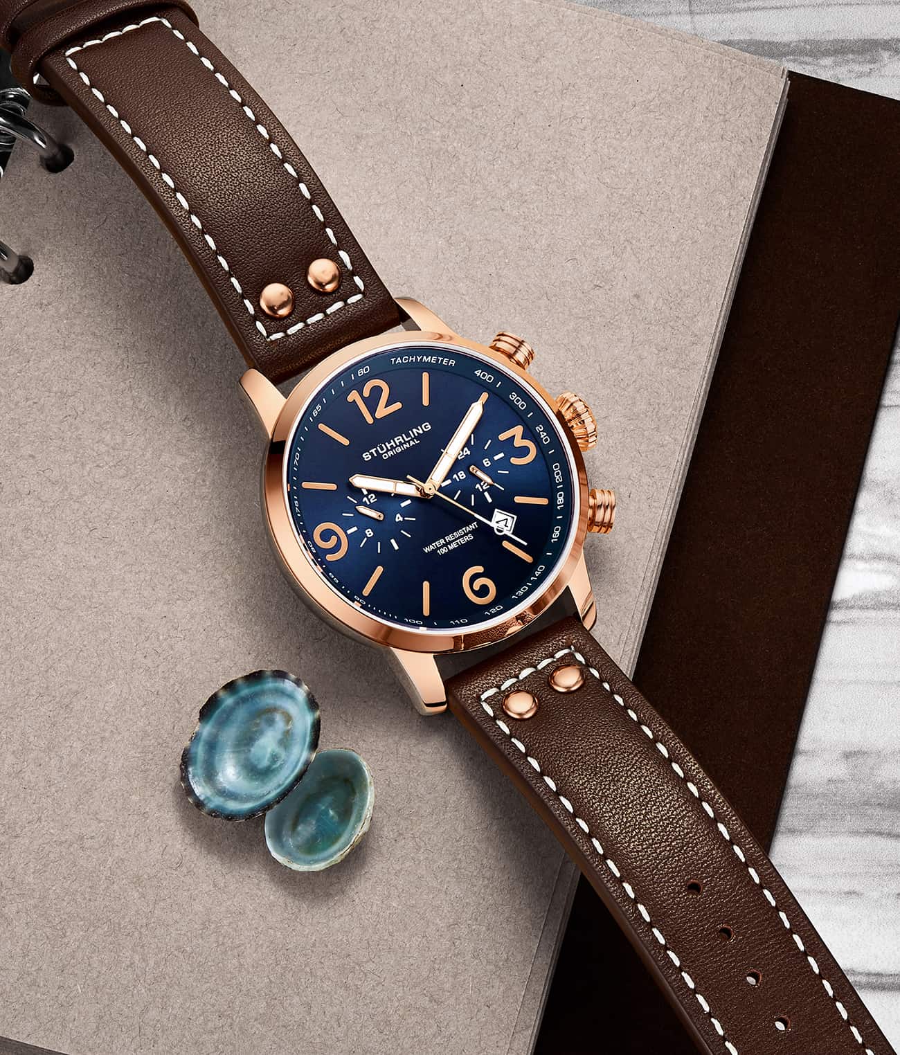 Stührling 3956 Quartz 45mm Aviator - Image 15