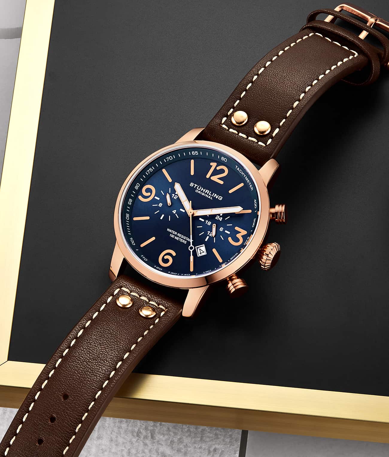 Stührling 3956 Quartz 45mm Aviator - Image 17