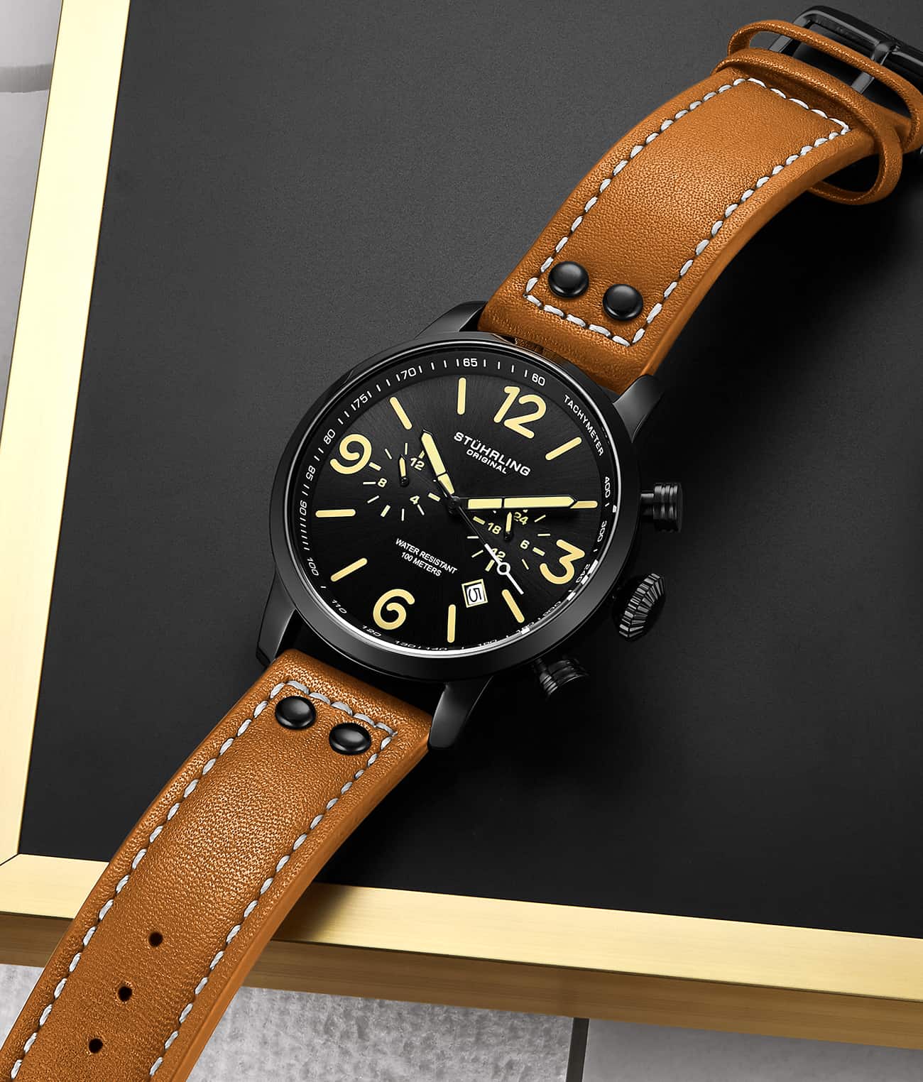Stührling 3956 Quartz 45mm Aviator - Image 20