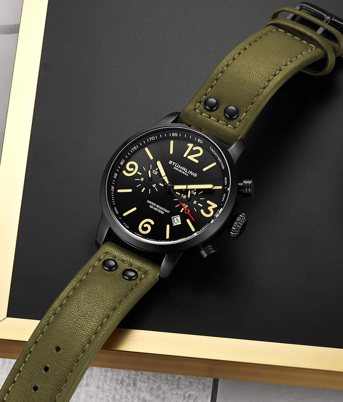 Stührling 3956 Quartz 45mm Aviator - Image 26