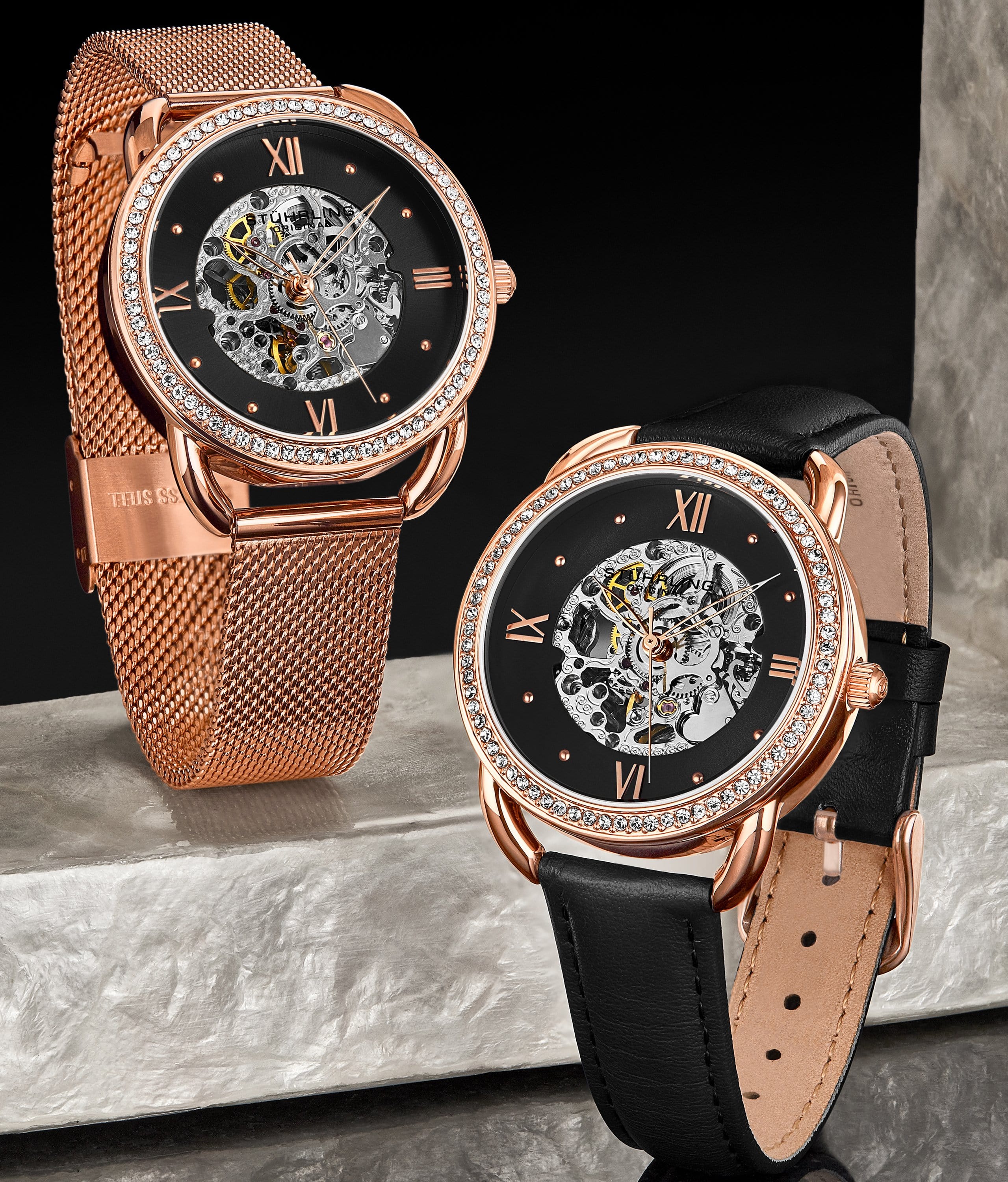 Stührling Nexus Mesh Automatic 36mm Skeleton - Image 10