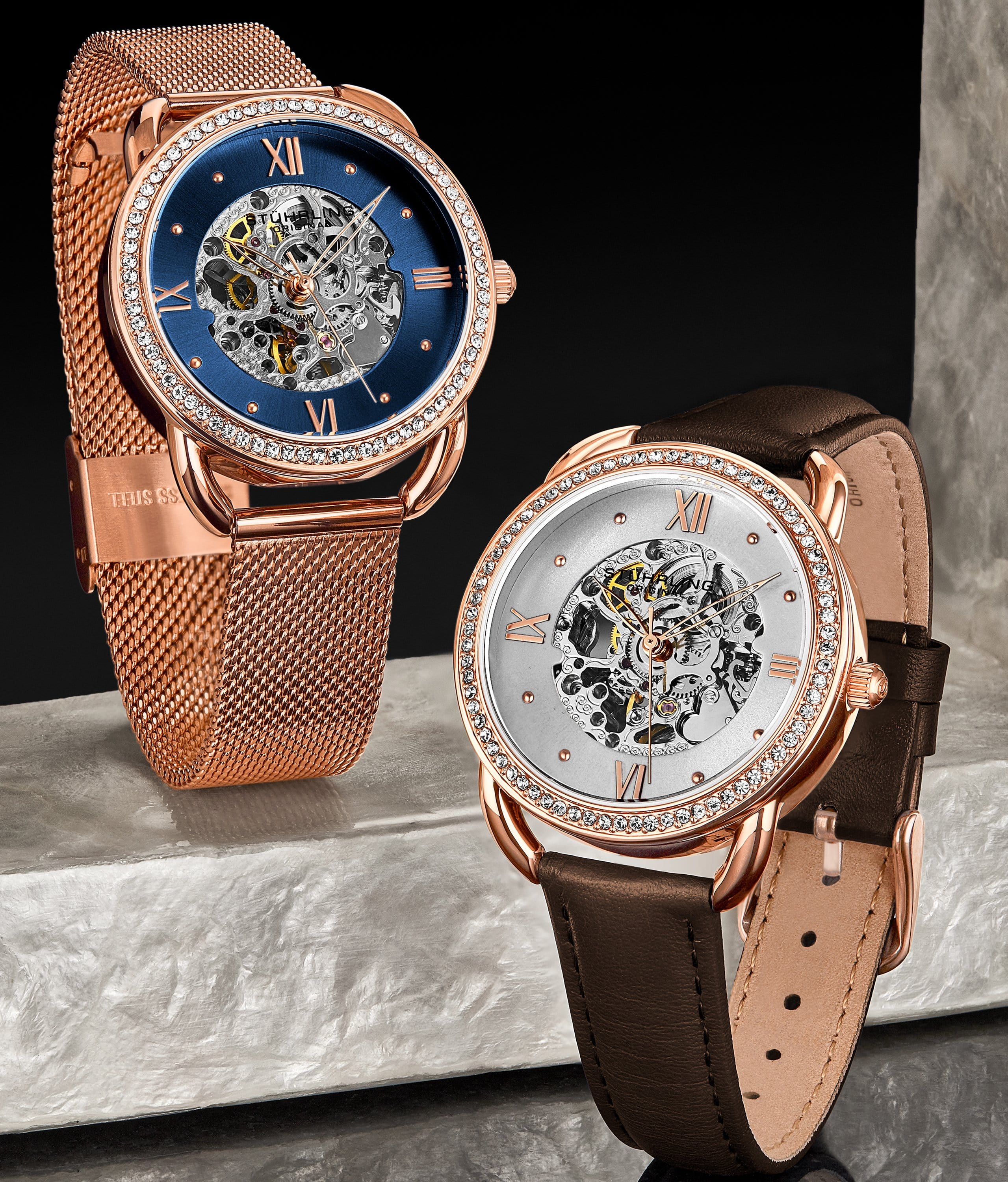 Stührling Nexus Mesh Automatic 36mm Skeleton - Image 6