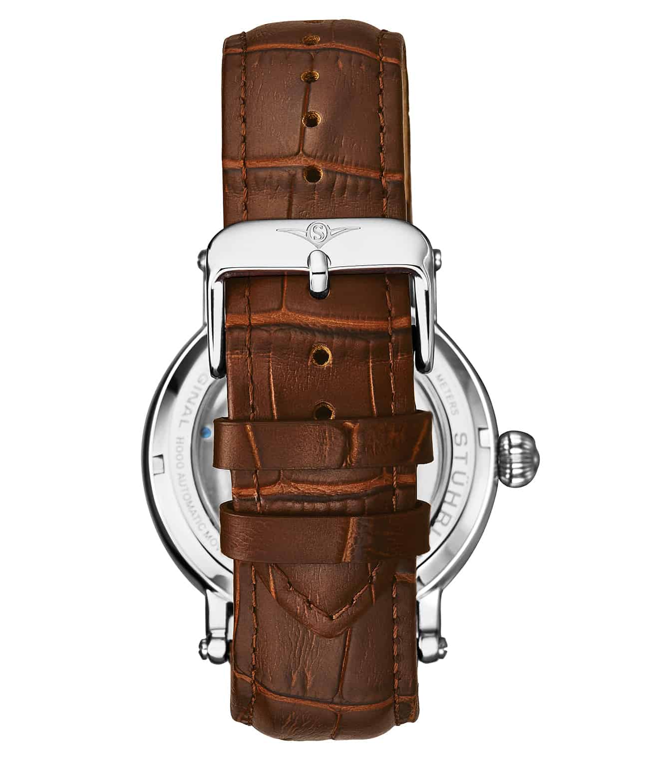 Stührling Macrocosm 4000 Automatic 43mm Skeleton with Dual Time - Image 4