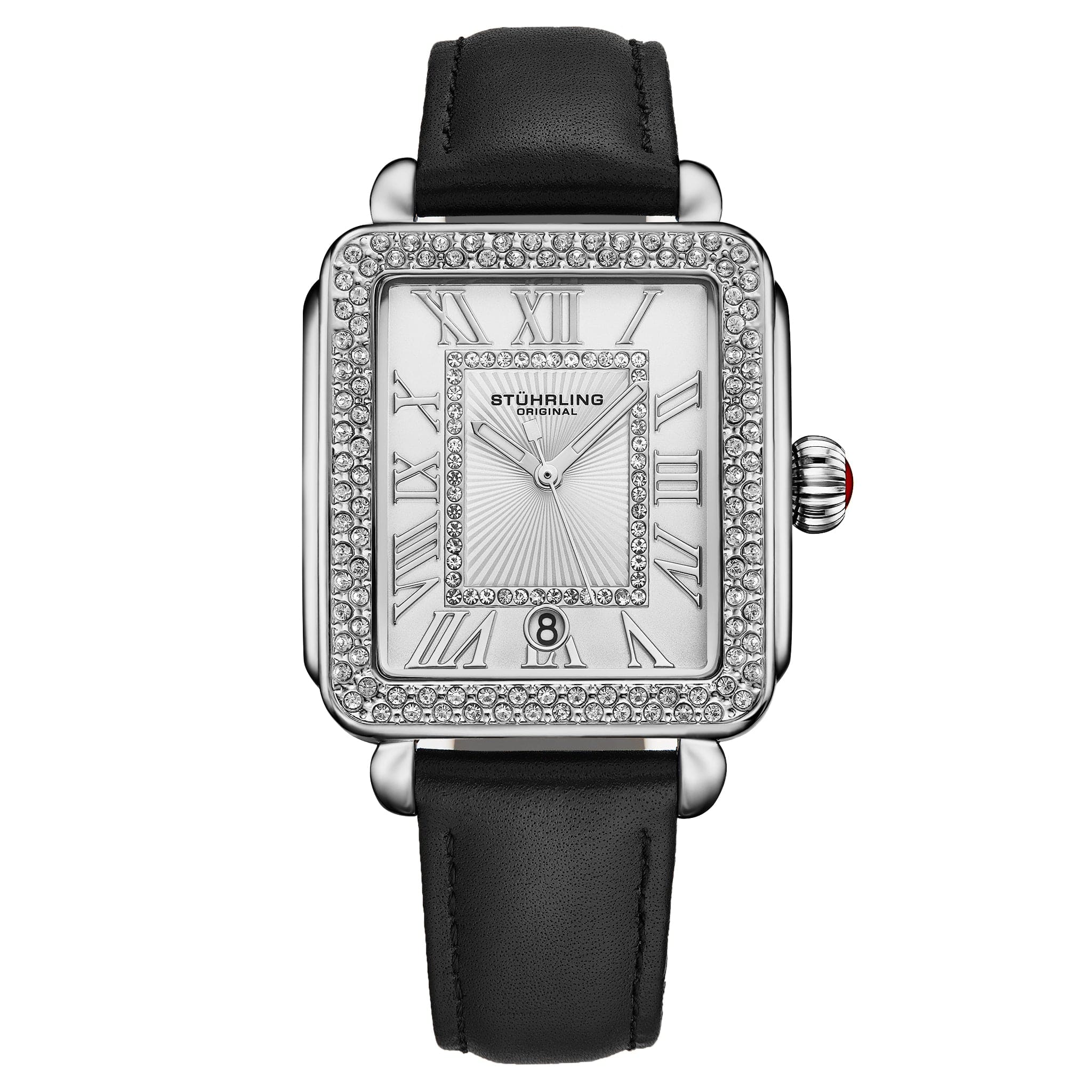 Stührling VivreLuxe 4060L 34mm Rectangle Ladies Quartz Fashion Watch