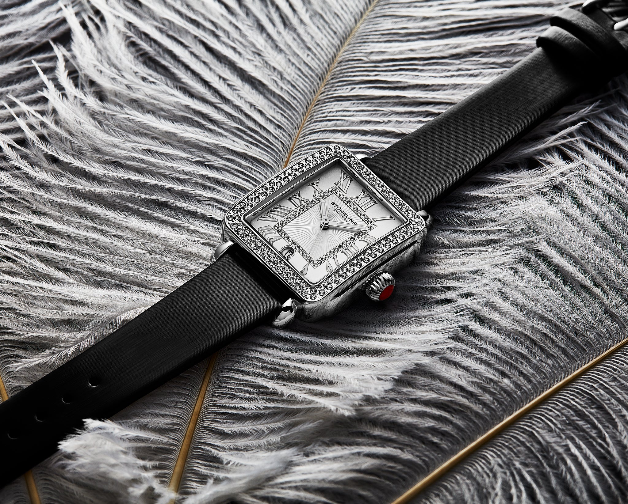 Stührling VivreLuxe 4060L 34mm Rectangle Ladies Quartz Fashion Watch - Image 4