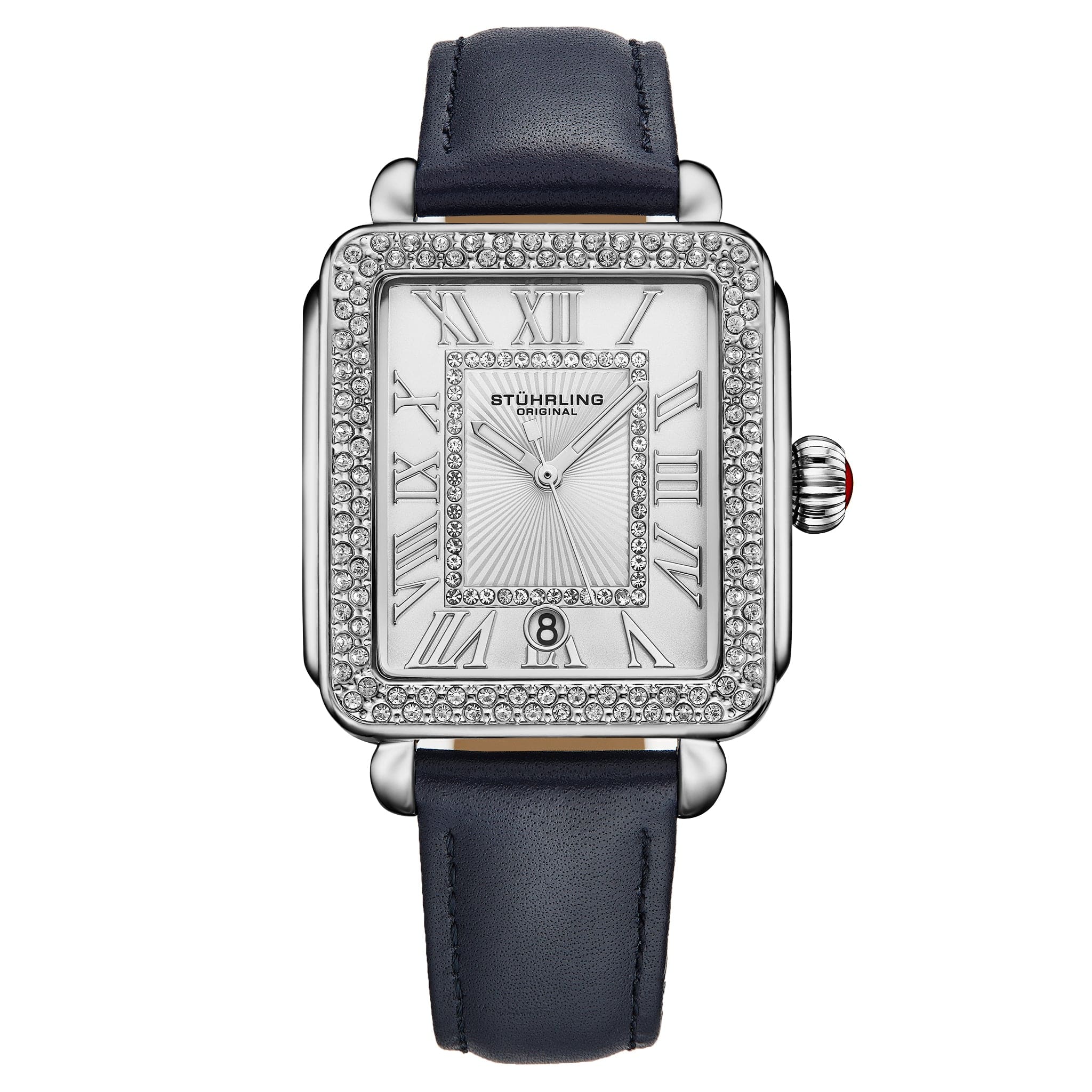 Stührling VivreLuxe 4060L 34mm Rectangle Ladies Quartz Fashion Watch - Image 7