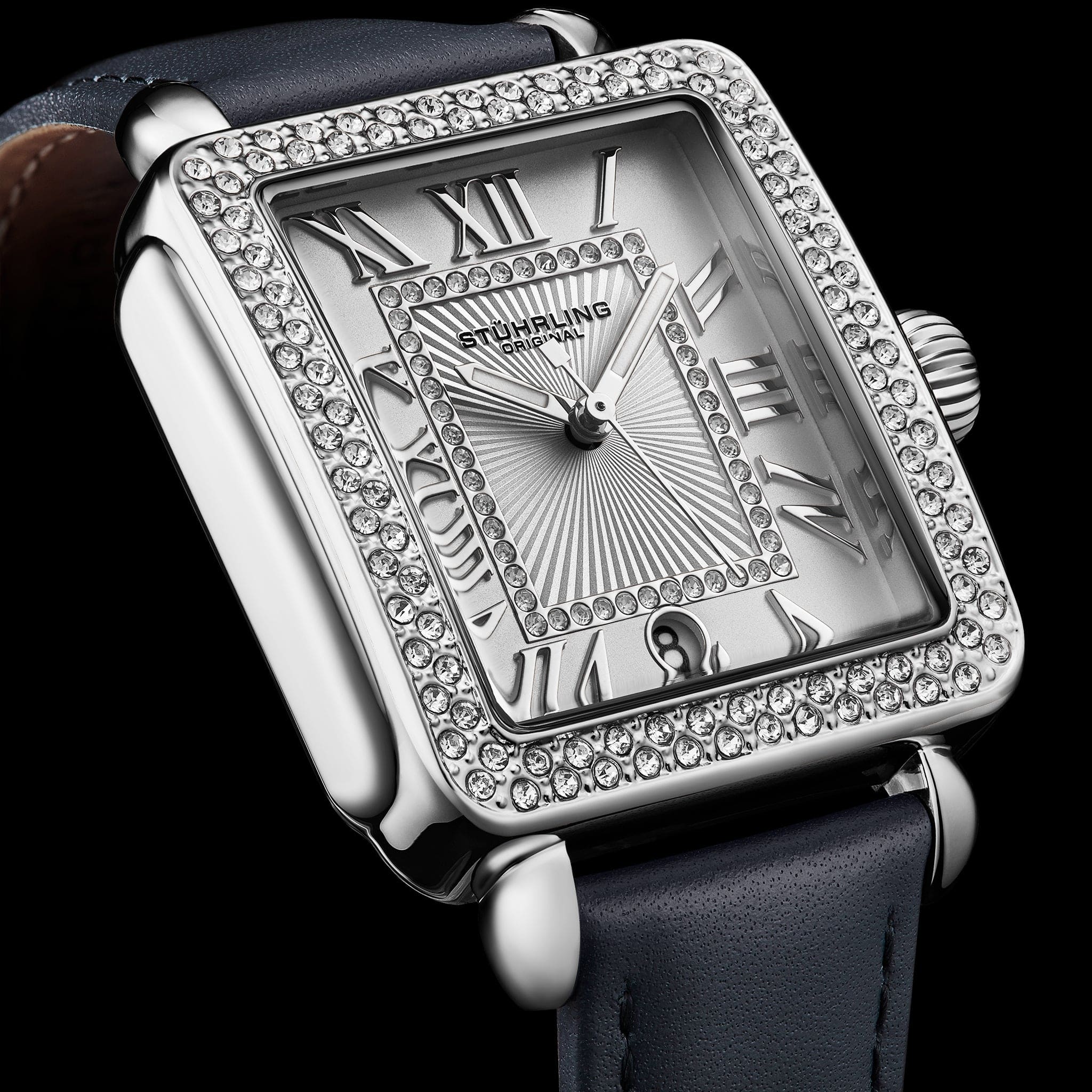 Stührling VivreLuxe 4060L 34mm Rectangle Ladies Quartz Fashion Watch - Image 8