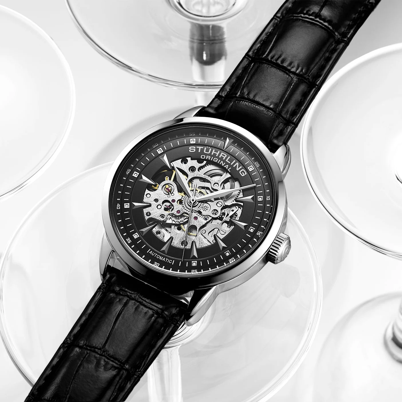 Stührling Executive Reserve 4071 Mens Watch 44mm - Image 10