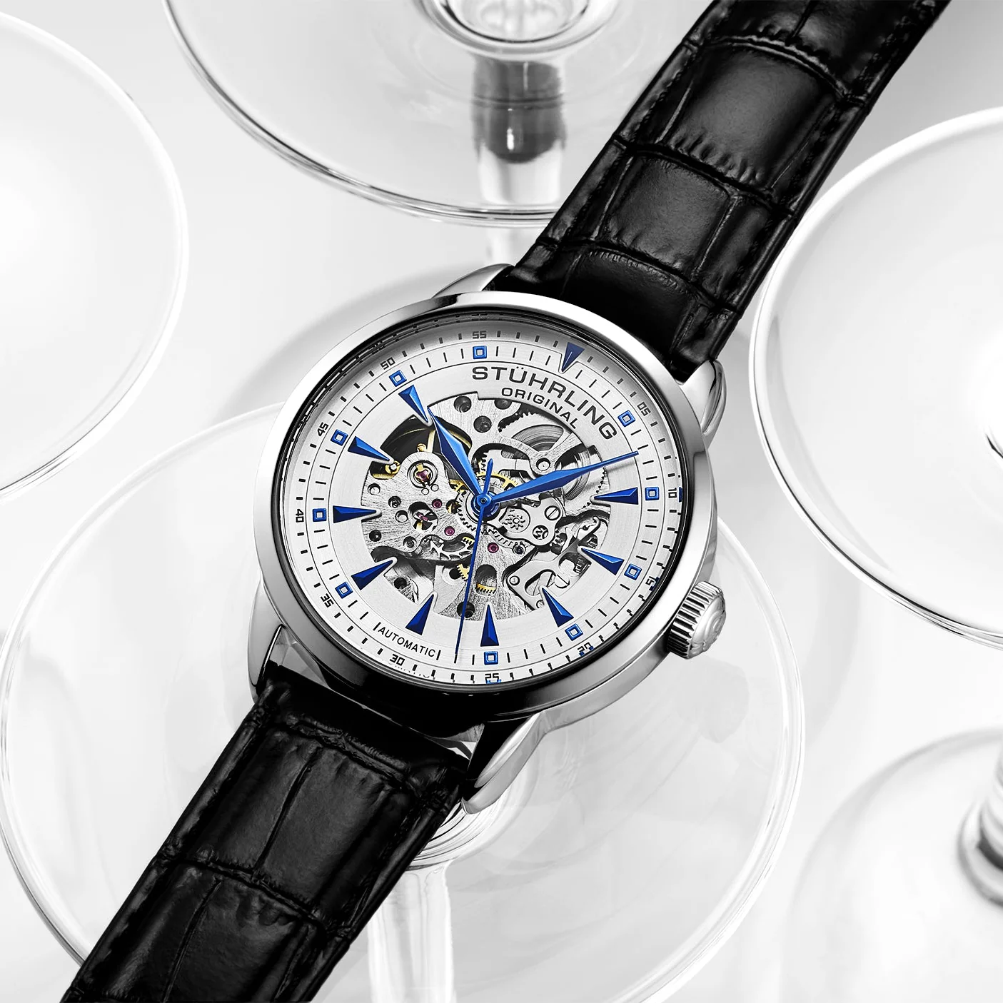 Stührling Executive Reserve 4071 Mens Watch 44mm - Image 6