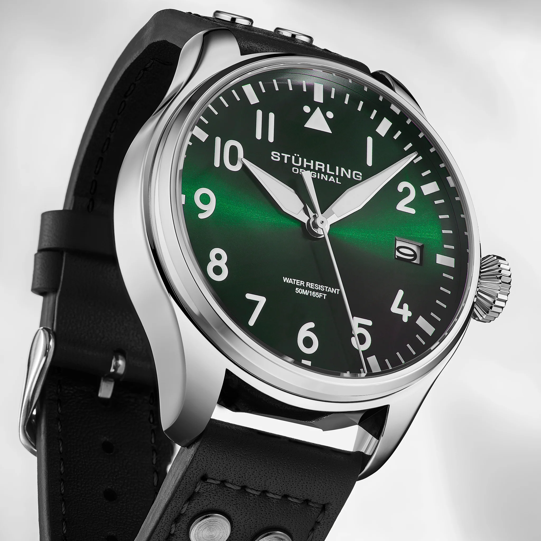 Stührling Airman 4078 Quartz Men’s 43mm Pilot Watch - Image 12