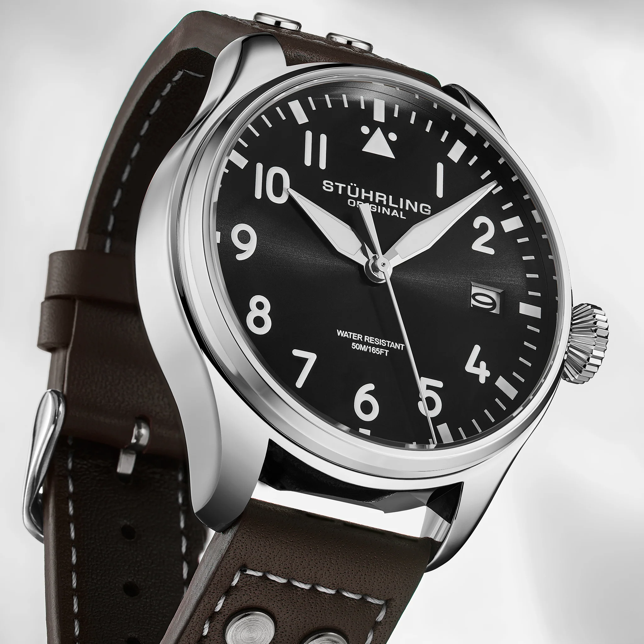 Stührling Airman 4078 Quartz Men’s 43mm Pilot Watch - Image 2