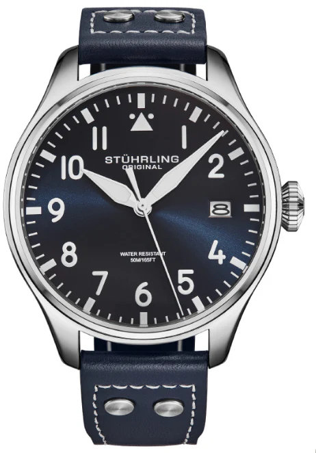 Stührling Airman 4078 Quartz Men’s 43mm Pilot Watch - Image 6