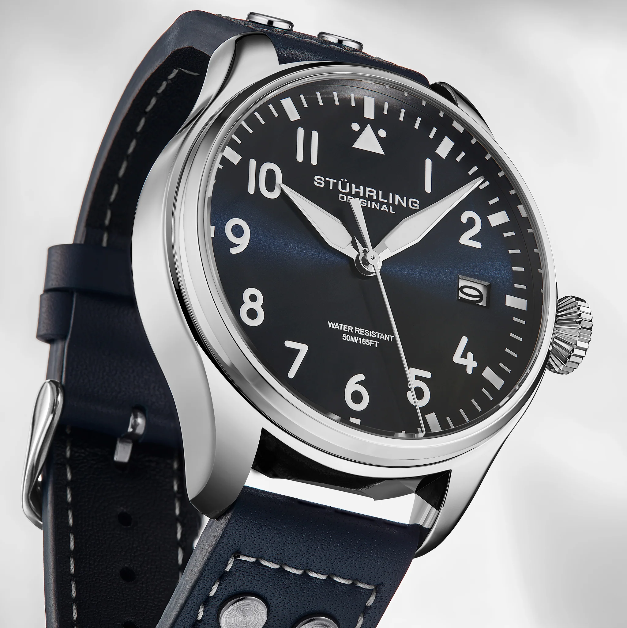 Stührling Airman 4078 Quartz Men’s 43mm Pilot Watch - Image 7
