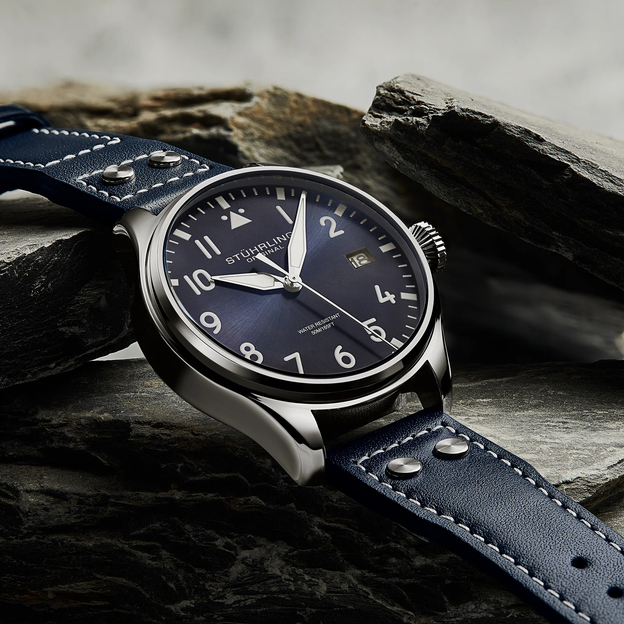 Stührling Airman 4078 Quartz Men’s 43mm Pilot Watch - Image 8