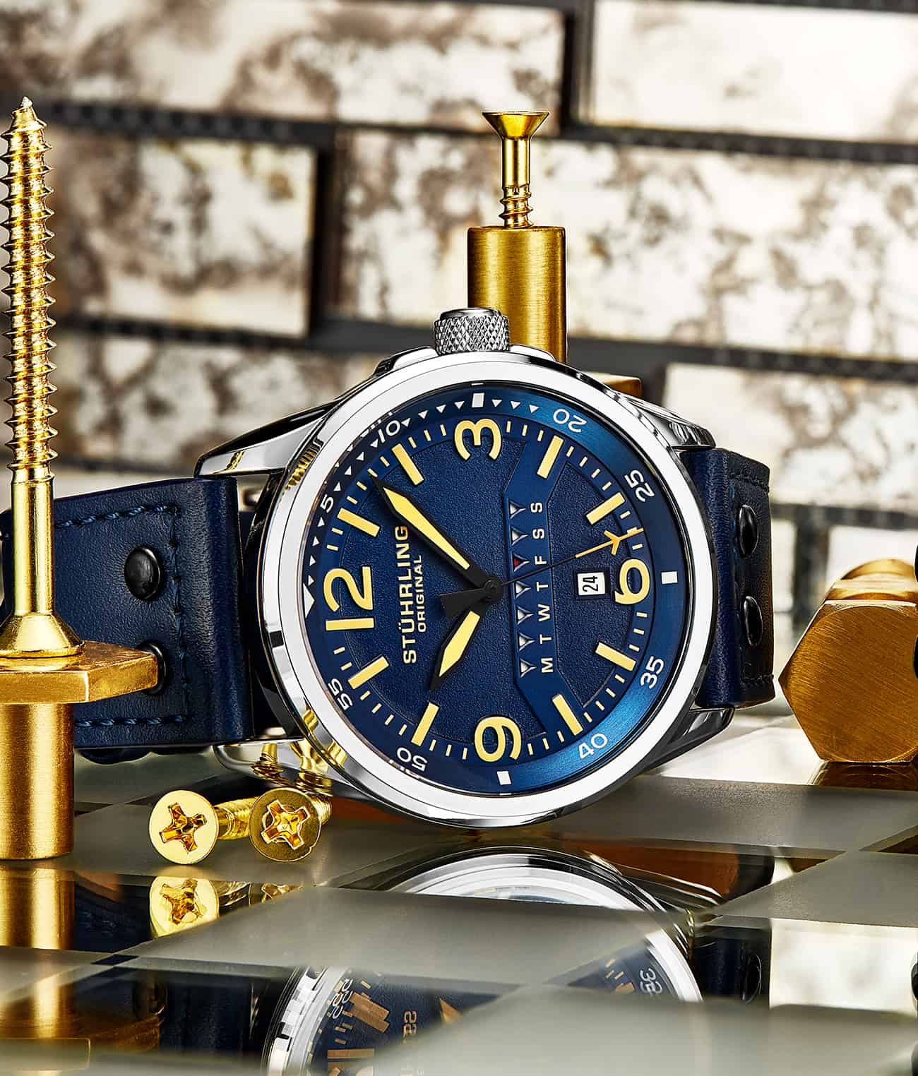 Stührling 447A Quartz 44mm Aviator - Image 11