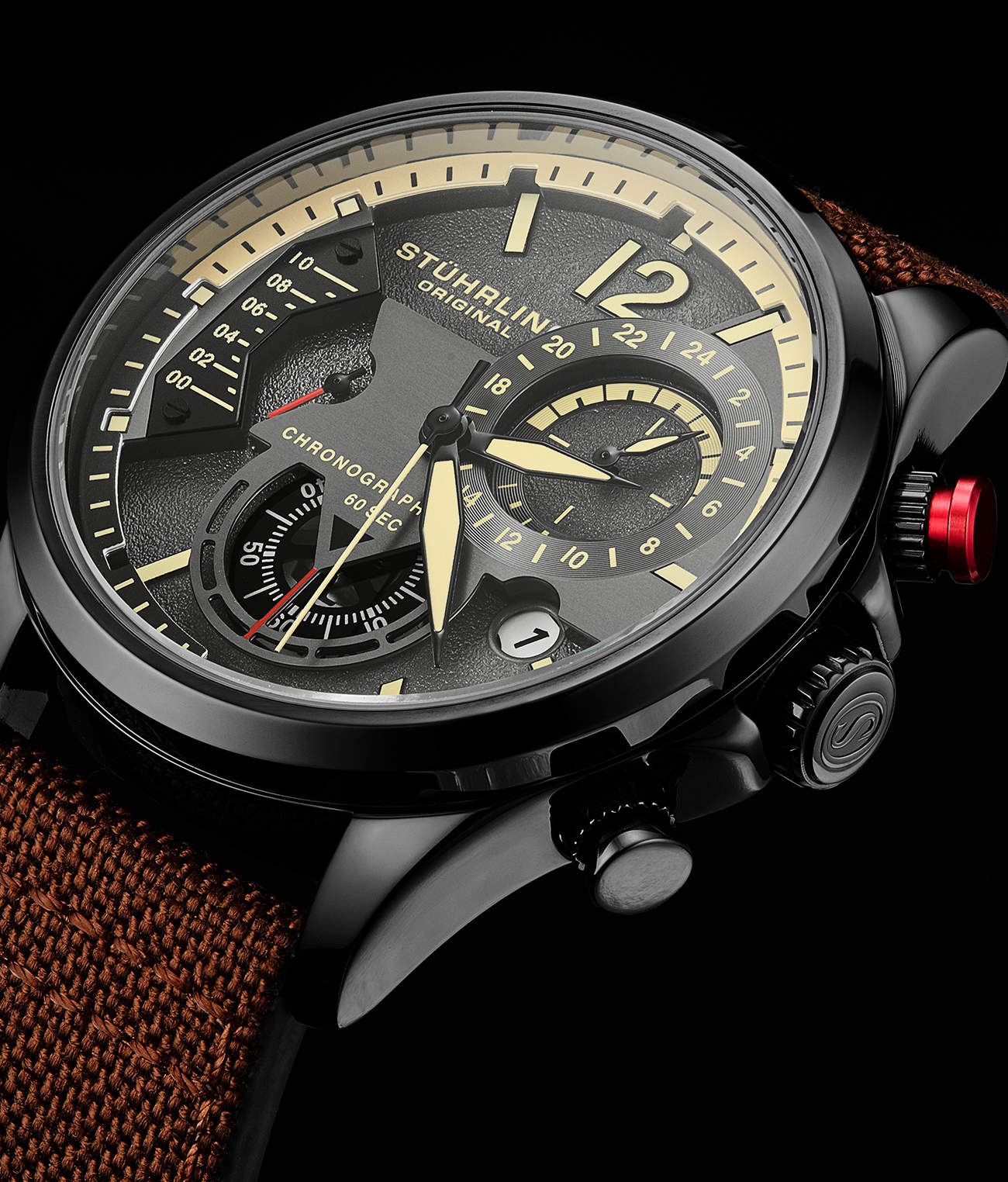 Stührling Cordura 908 Quartz 45mm Aviator - Image 12
