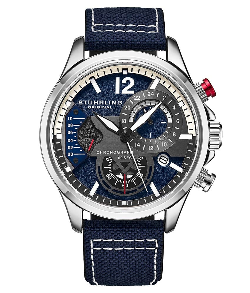 Stührling Cordura 908 Quartz 45mm Aviator - Image 4