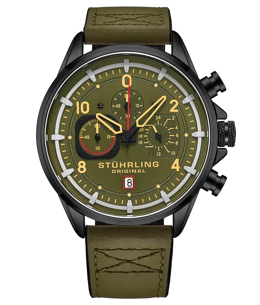 Stührling Volda 929 Aviator 45mm Quartz Watch - Image 13