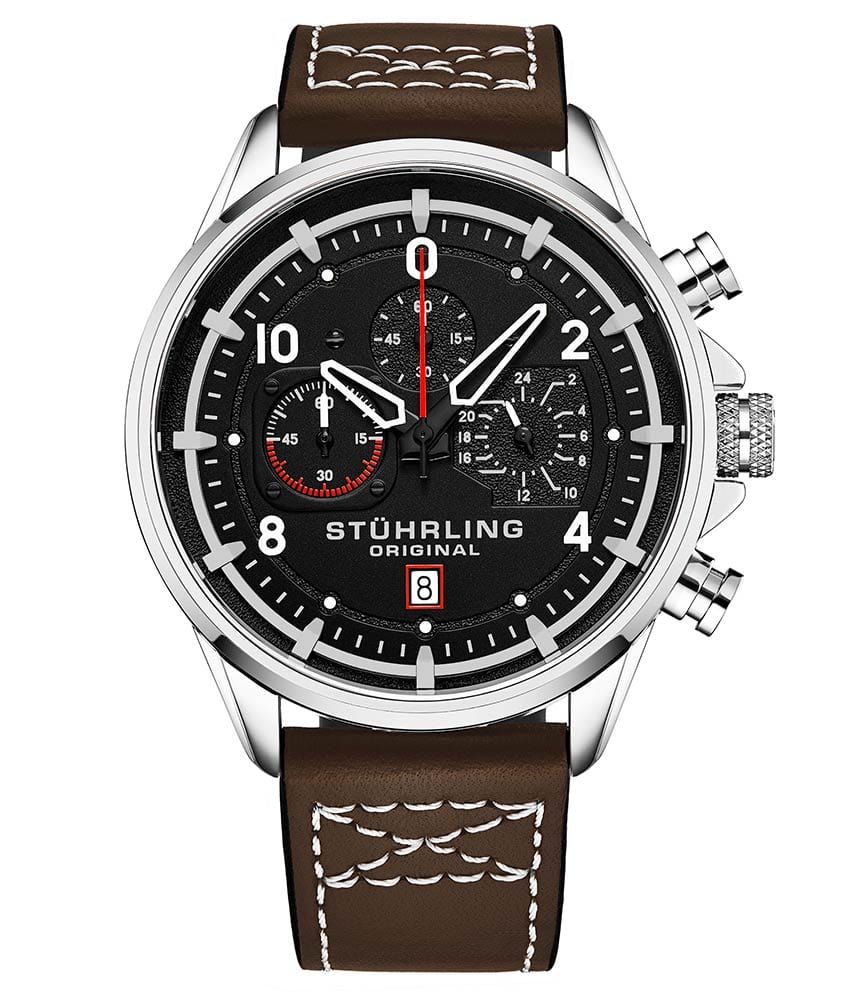 Stührling Volda 929 Aviator 45mm Quartz Watch - Image 4