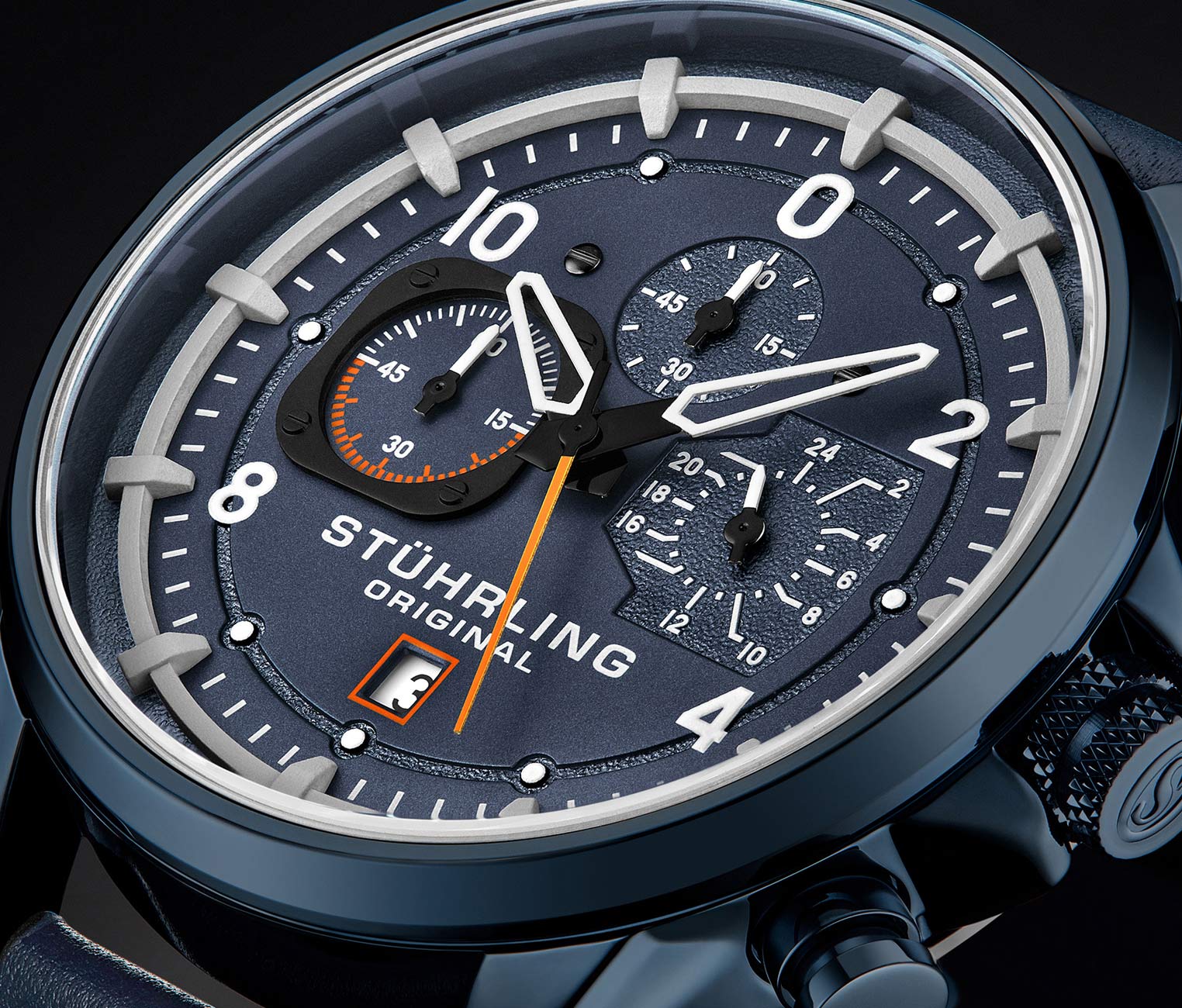 Stührling Volda 929 Aviator 45mm Quartz Watch - Image 9