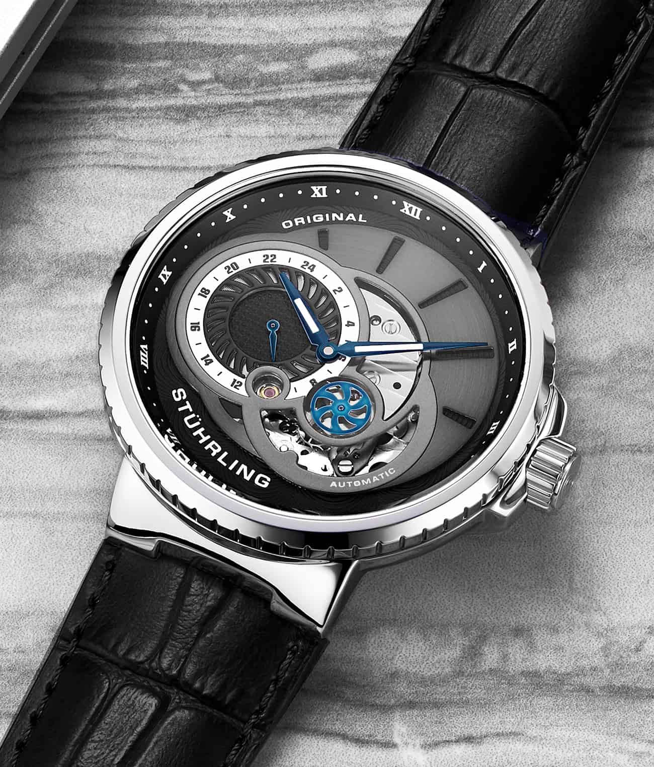 Stührling Legacy 996 Automatic 45mm Skeleton - Image 11