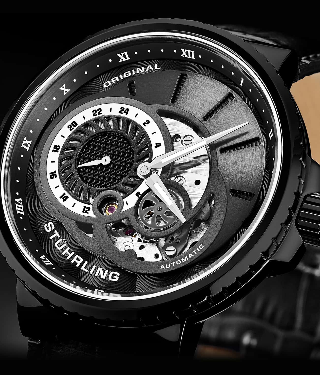 Stührling Legacy 996 Automatic 45mm Skeleton - Image 20