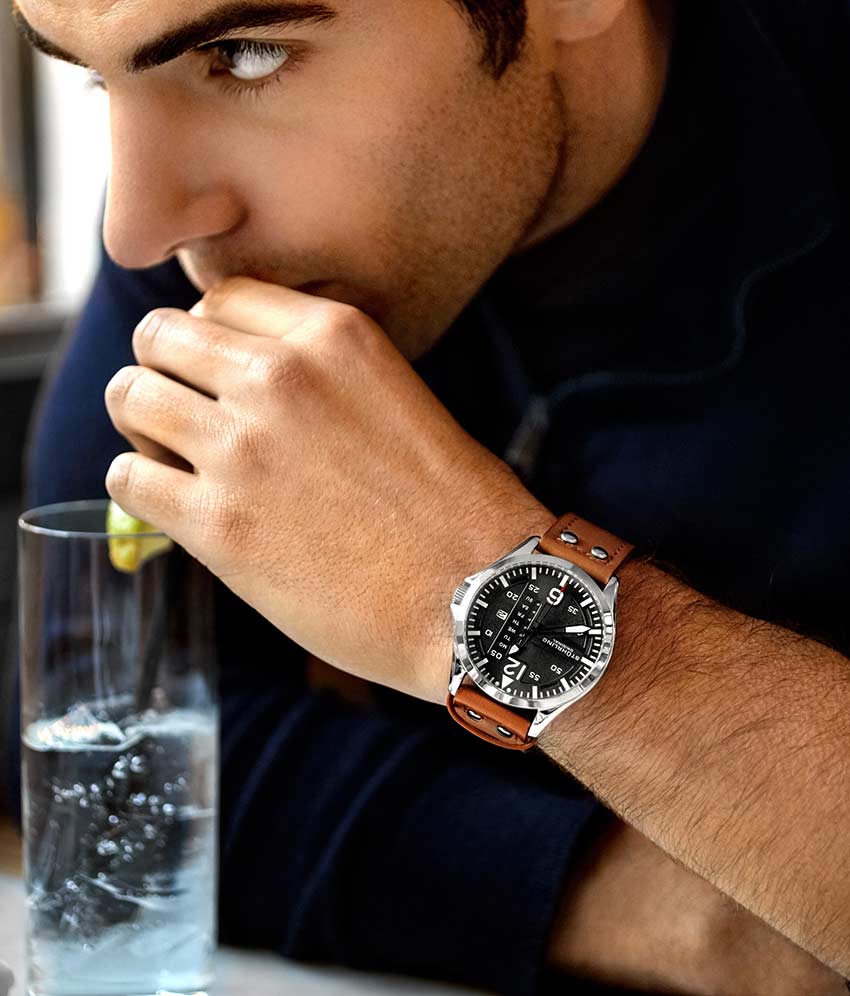 Stührling Aeronaut 44mm Aviator, Cabaletta Quartz 42mm, and Stührling Signature Pen - Image 9
