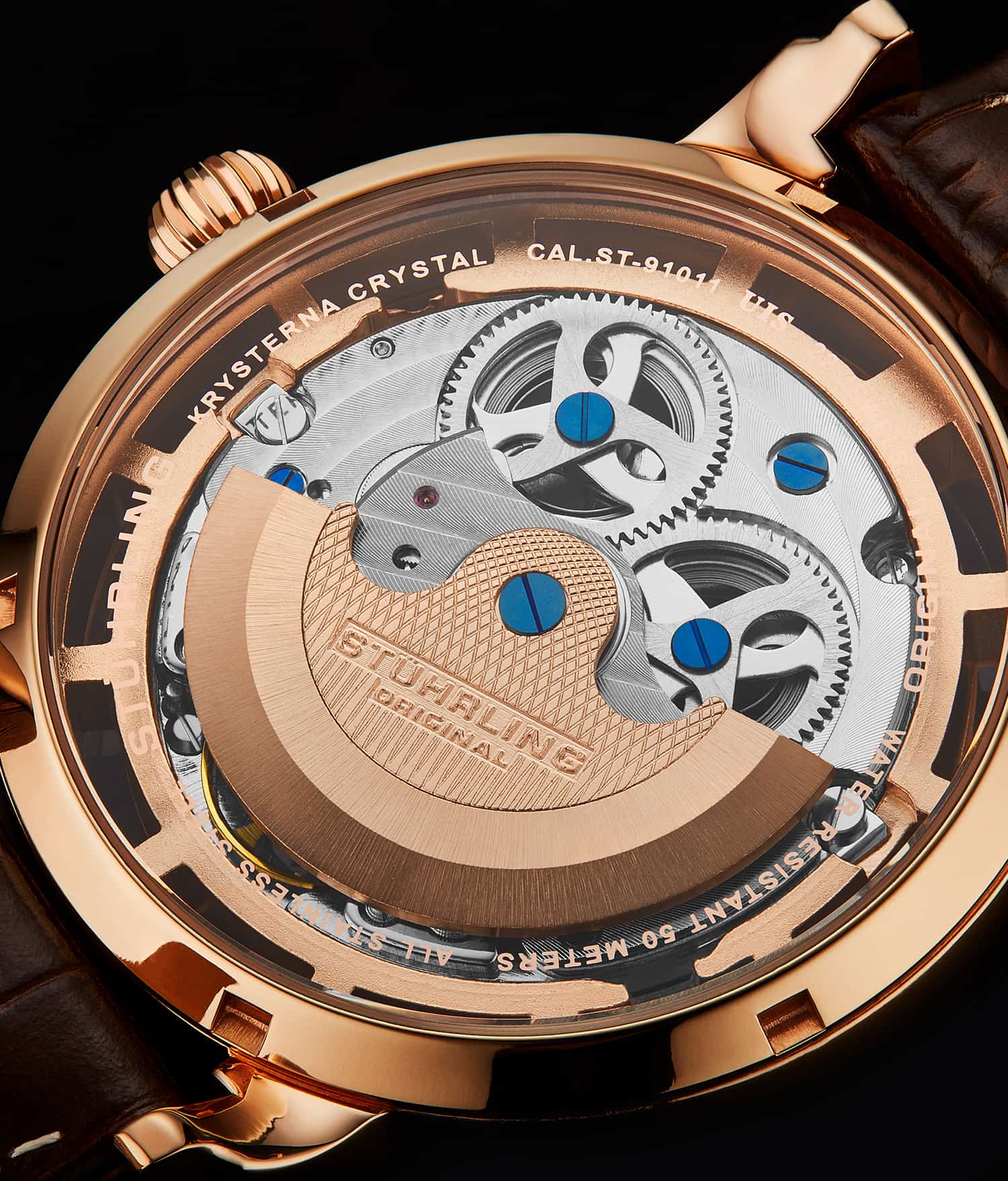 Stührling Anatol Dual Time 371 Automatic 46mm Skeleton - Image 15