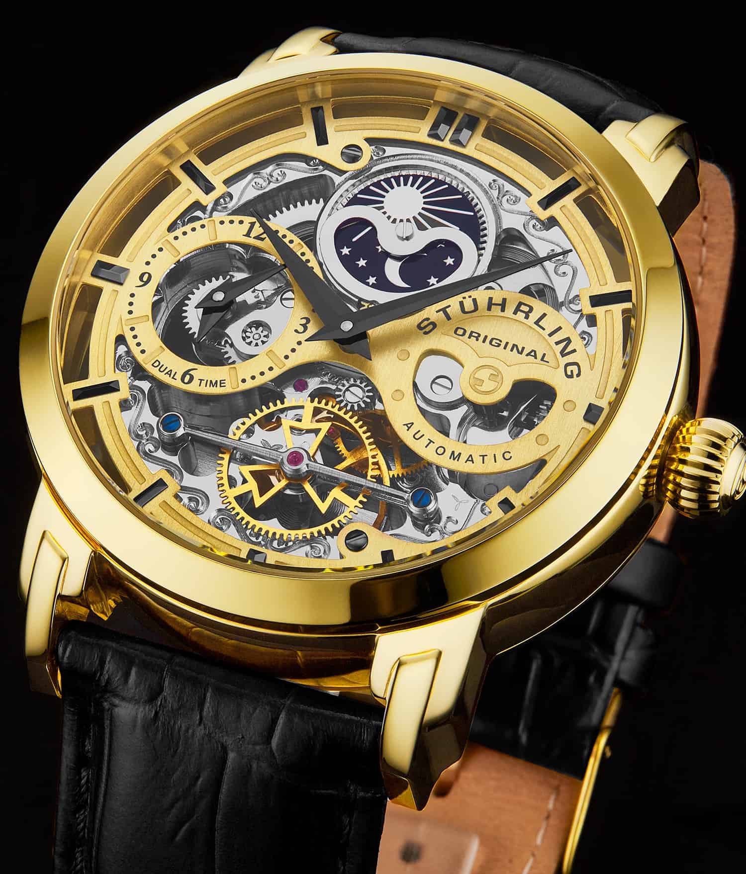 Stührling Anatol Dual Time 371 Automatic 46mm Skeleton - Image 27