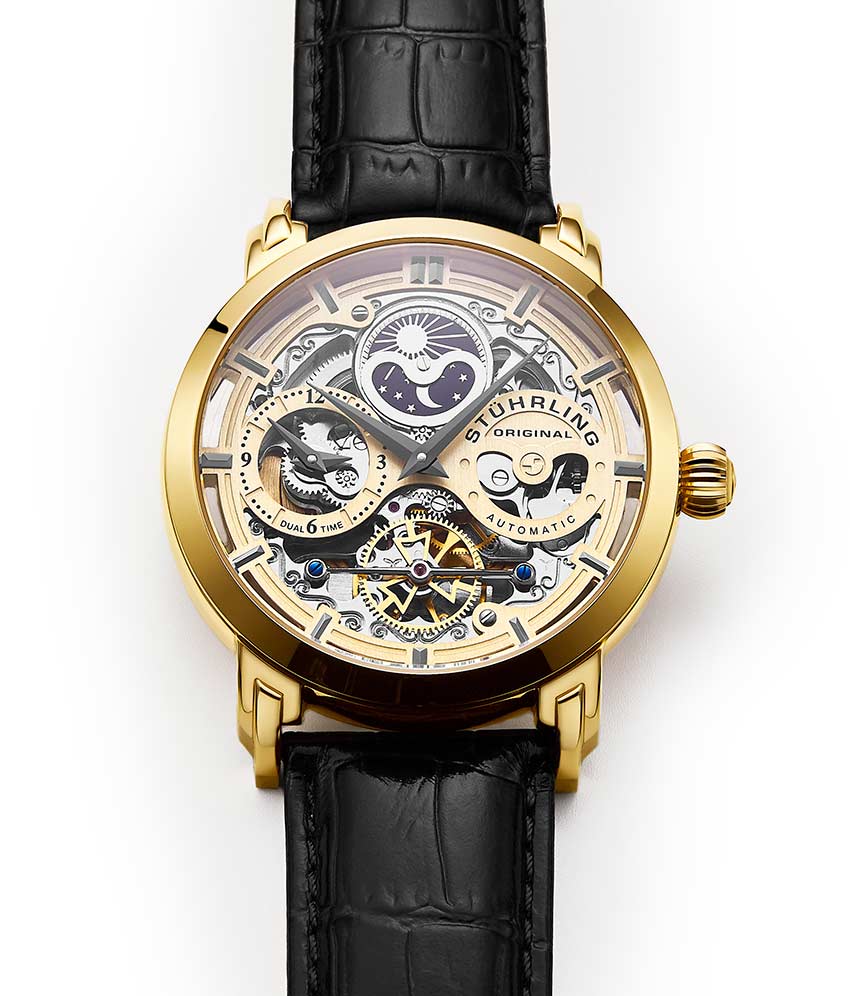 Stührling Anatol Dual Time 371 Automatic 46mm Skeleton - Image 37