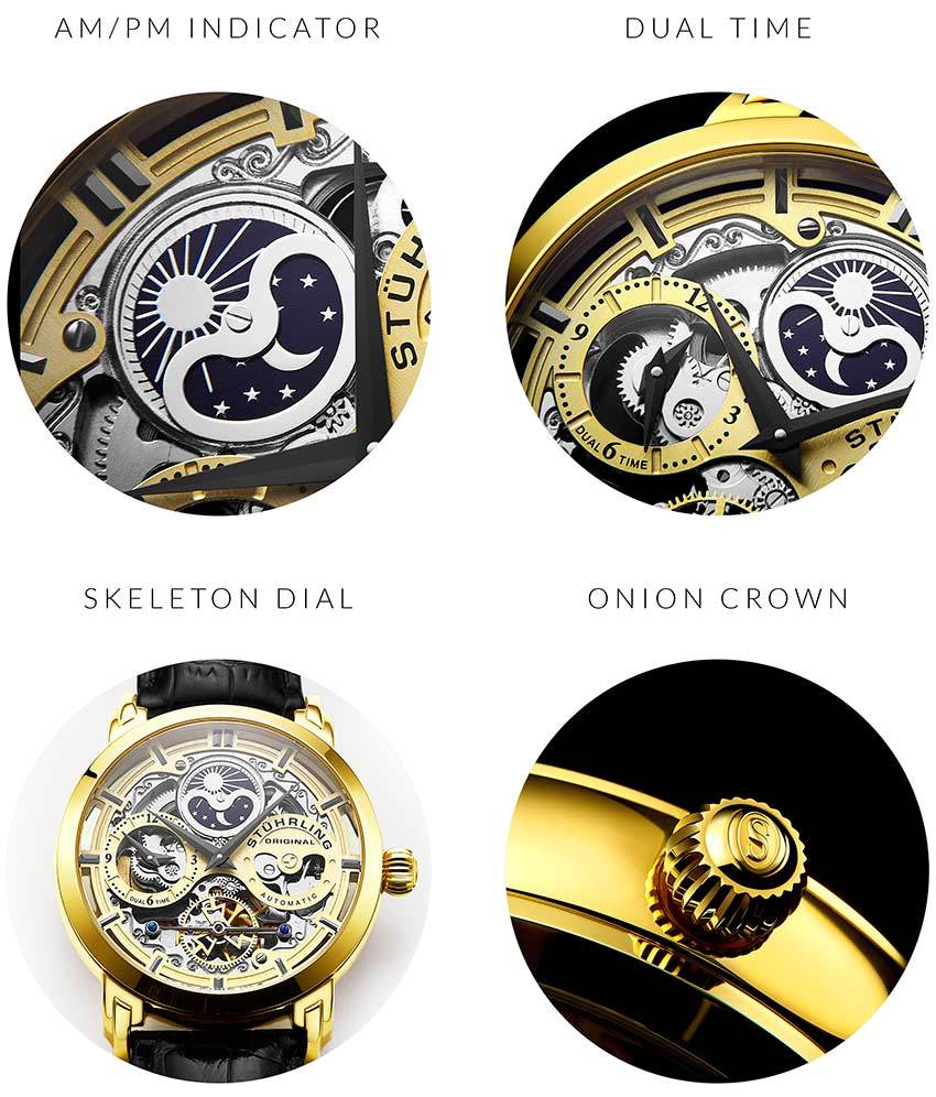 Stührling Anatol 3924 Automatic 47mm Skeleton - Image 14