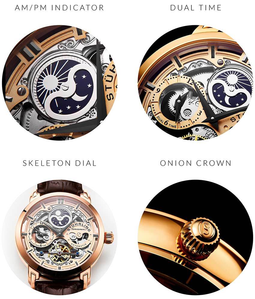 Stührling Anatol 3924 Automatic 47mm Skeleton - Image 17
