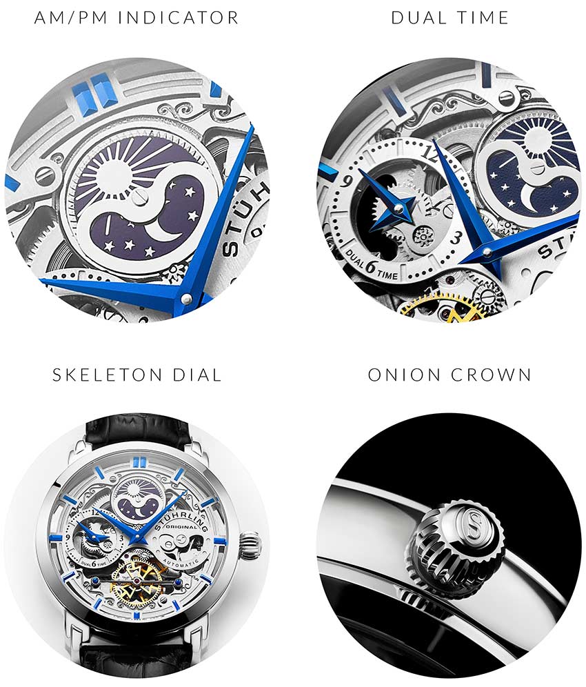 Stührling Anatol 3924 Automatic 47mm Skeleton - Image 8