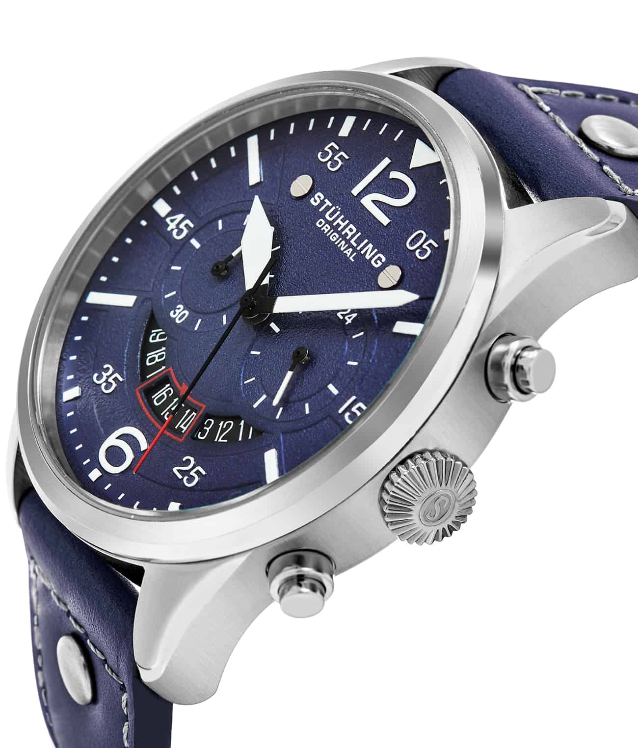 Stührling Anhedral 473 Quartz 44mm Aviator - Image 5