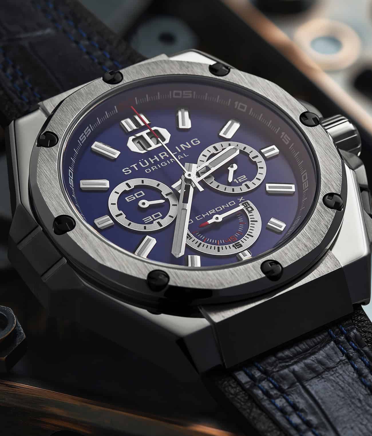 Stührling APO Chrono X 1018 44mm Timepiece - Image 12